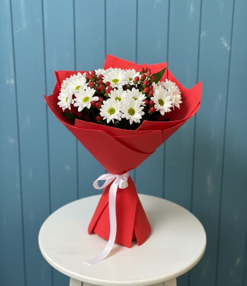 Букет цветов из: Хризантемы в Новодвинске