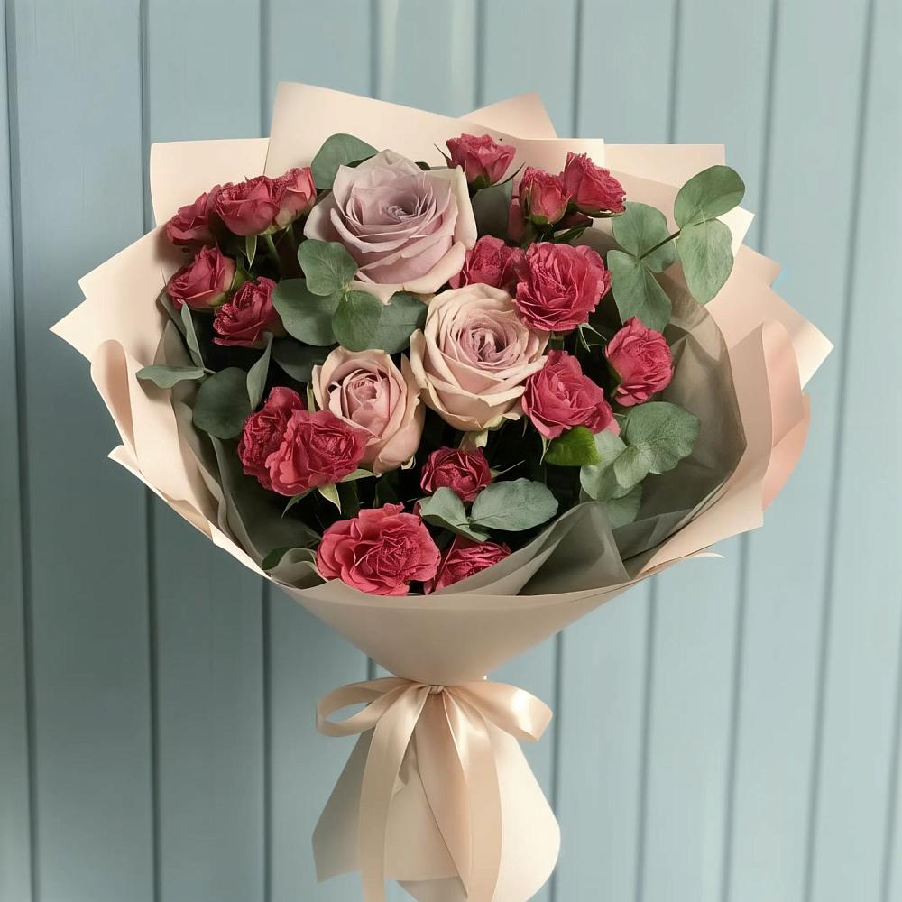 Букет цветов из: Гвоздики и Розы в Новодвинске