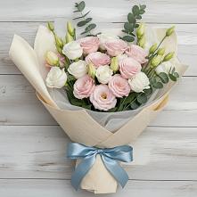 Букет цветов из:  Лизиантусы #REPLACE_PRED# Новодвинске