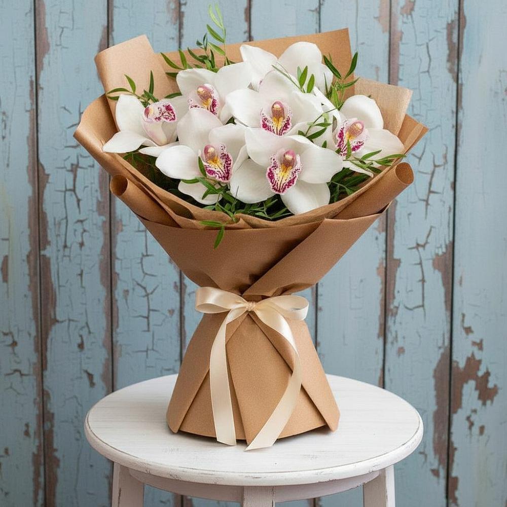 Букет цветов из: Орхидеи и Розы в Новодвинске