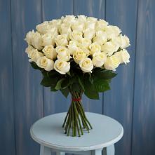 Букет 51 Белая роза Эдлесс Лав #REPLACE_PRED# Новодвинске