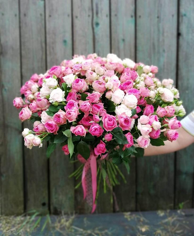 Букет Розовые кустовые розы Натали и Лав Лидия в Новодвинске