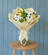 Букет цветов из:  Хризантемы и Розы #REPLACE_PRED# Новодвинске